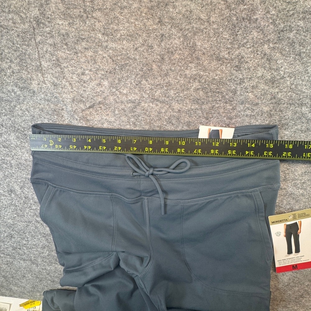 Mondetta Womens High Rise Straight Leg Pants Gray Recycled Activewear Size M NEW - Picture 4 of 12